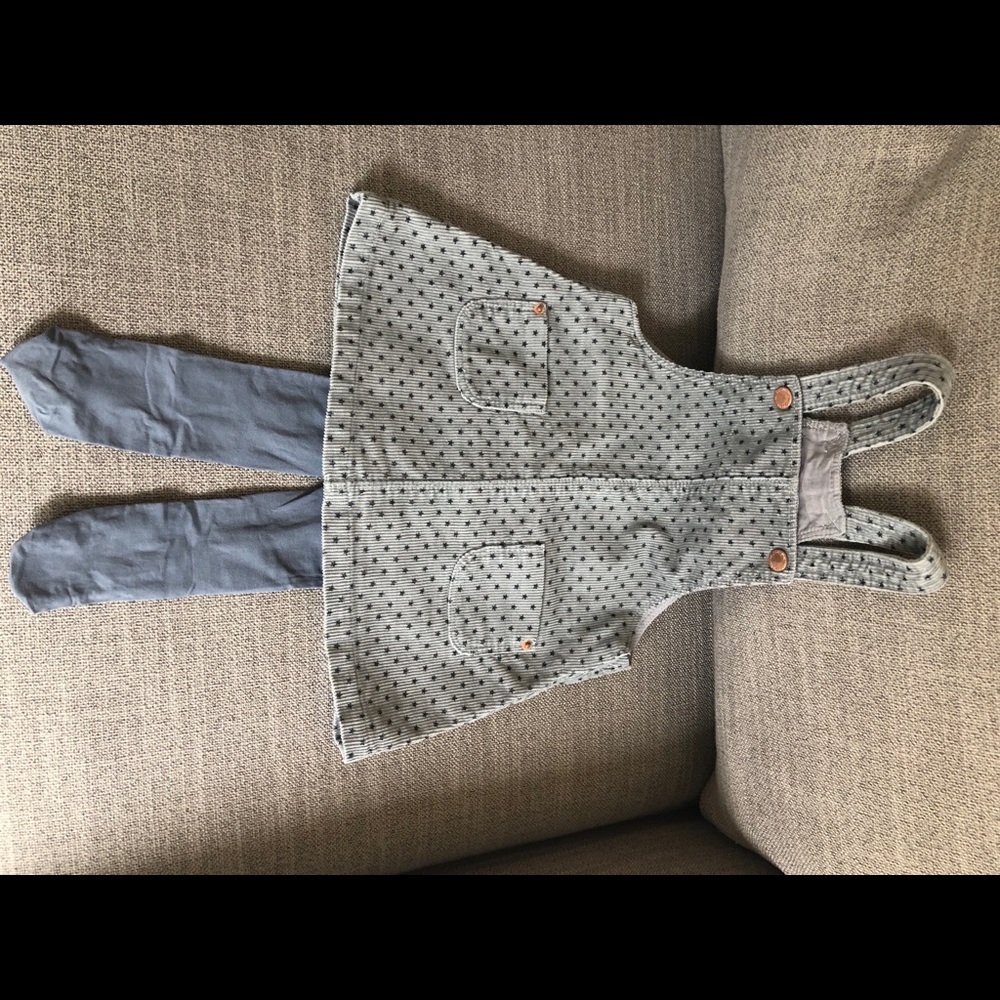 Zara Pocket Front Corduroy Toddler Dress
